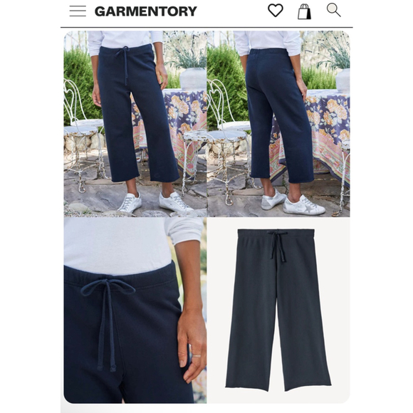 New Frank & Eileen Catherine Dark Navy Catherine Sweatpants Size L